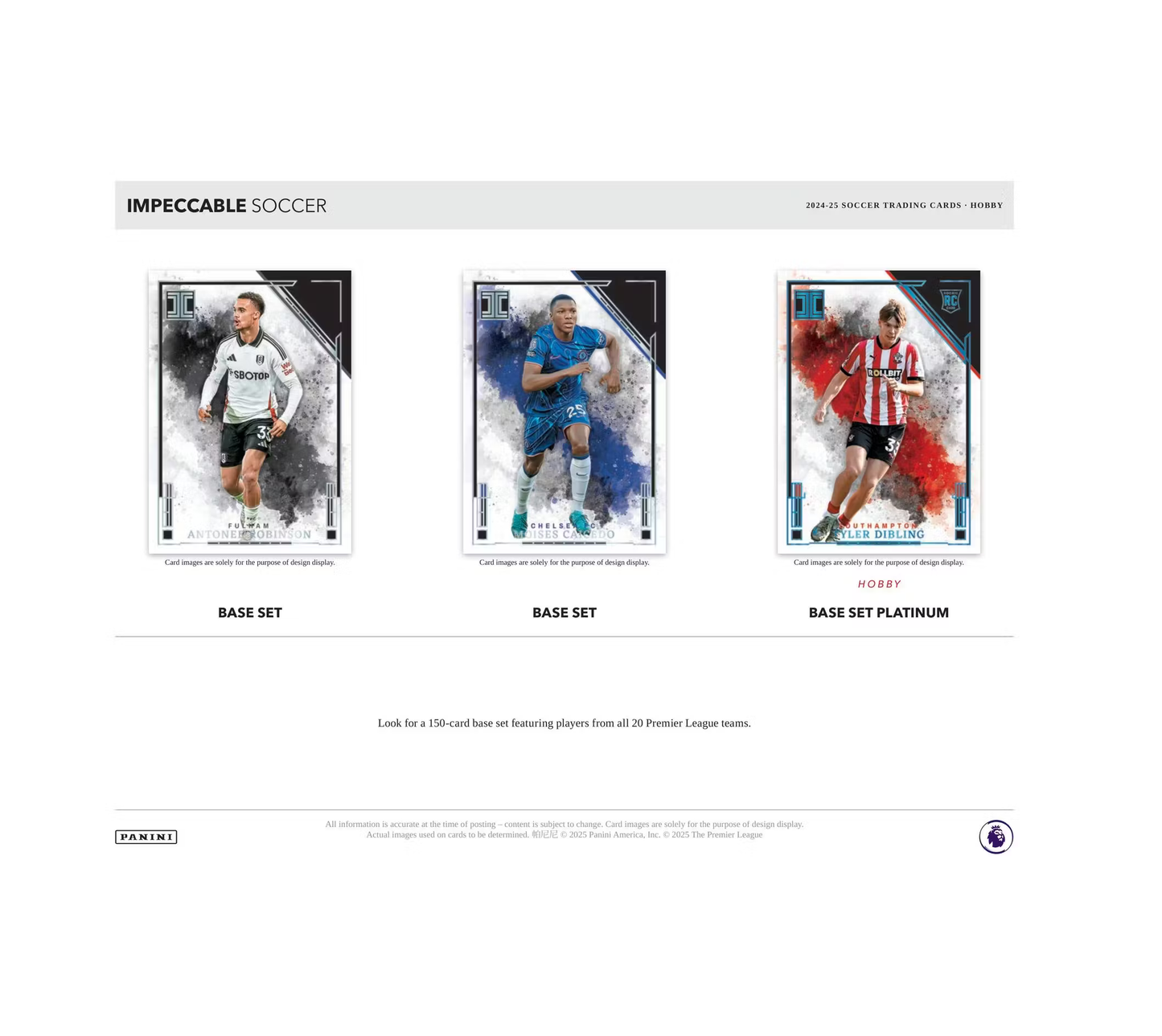 2024-25 Panini Impeccable Soccer Hobby 3-Box Case