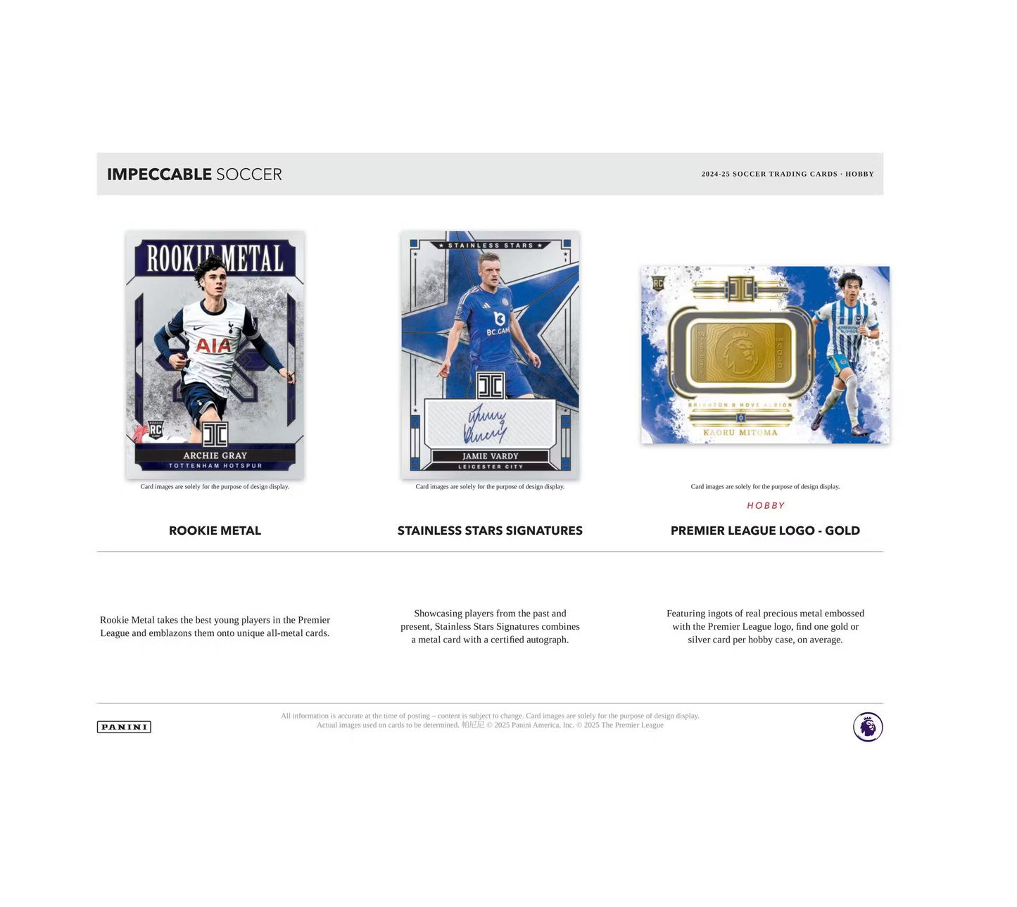 2024-25 Panini Impeccable Soccer Hobby 3-Box Case