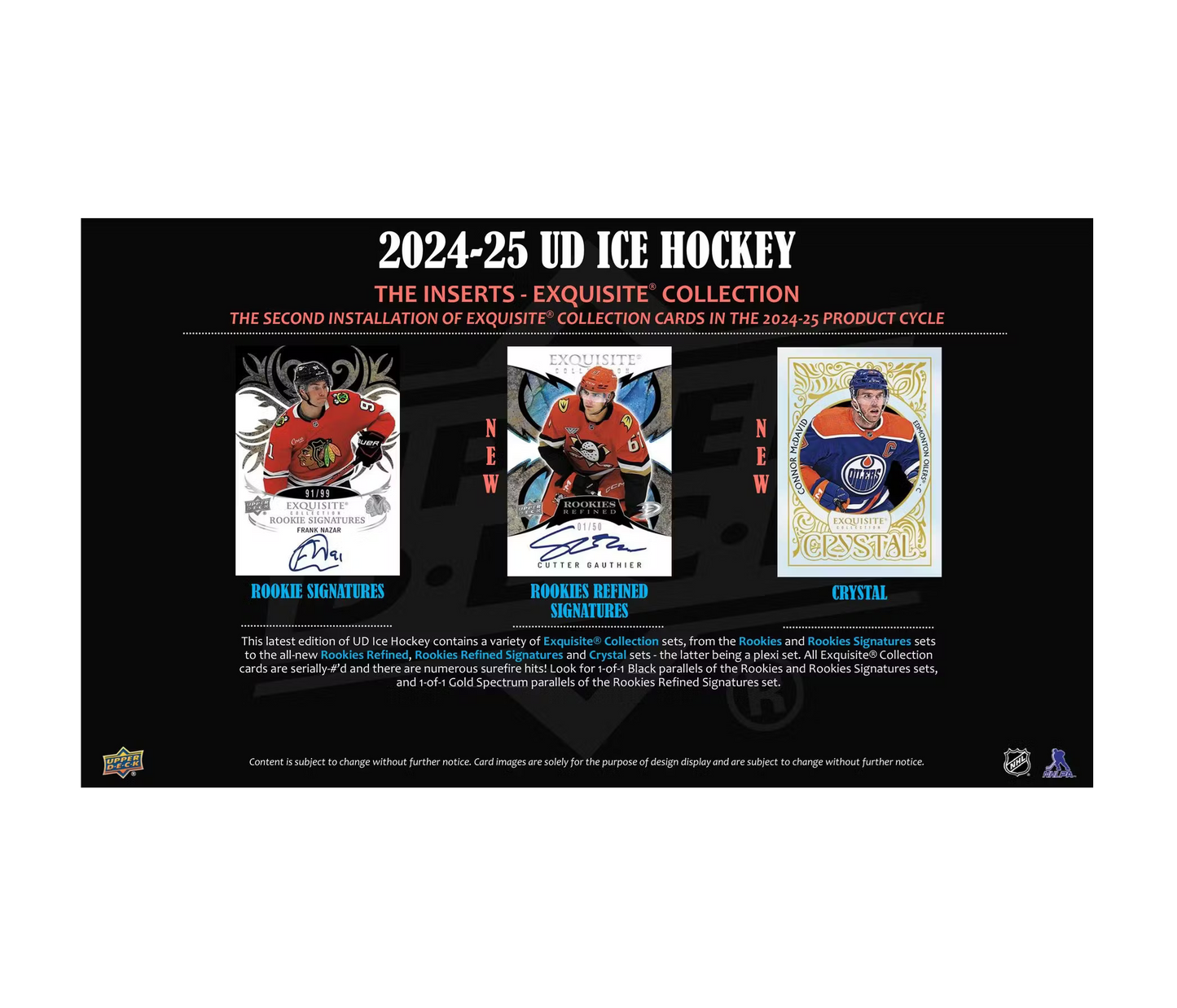2024-25 Upper Deck Ice Hockey Hobby 12-Box Case