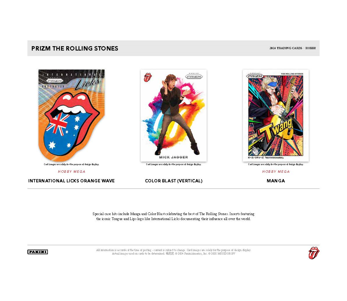 2025 Panini Prizm The Rolling Stones Hobby Mega 20-Box Case