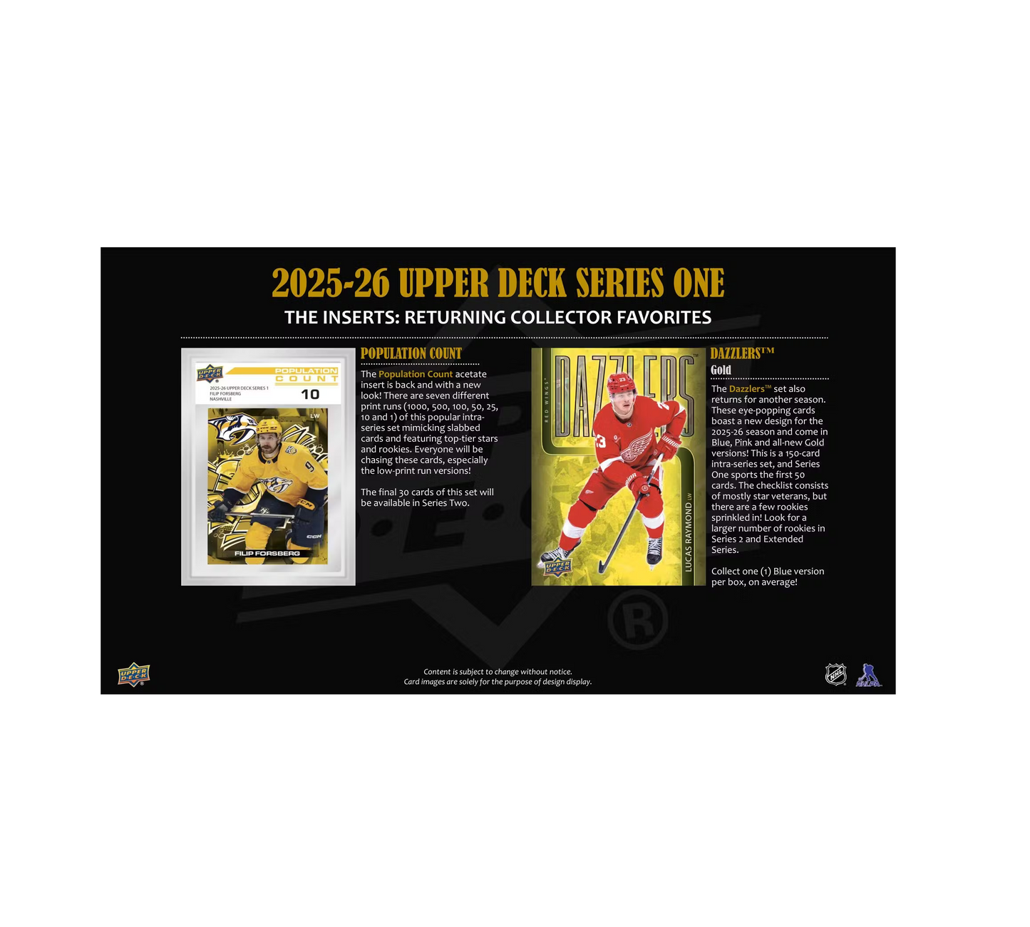 2025-26 Upper Deck Series 1 Hockey Hobby 12-Box Case
