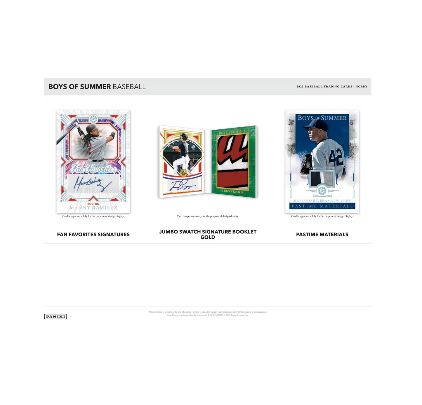 2025 Panini Boys of Summer Baseball Hobby 8-Box Case
