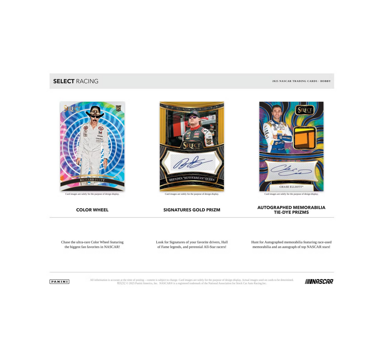 2025 Panini Select Racing Hobby 12-Box Case