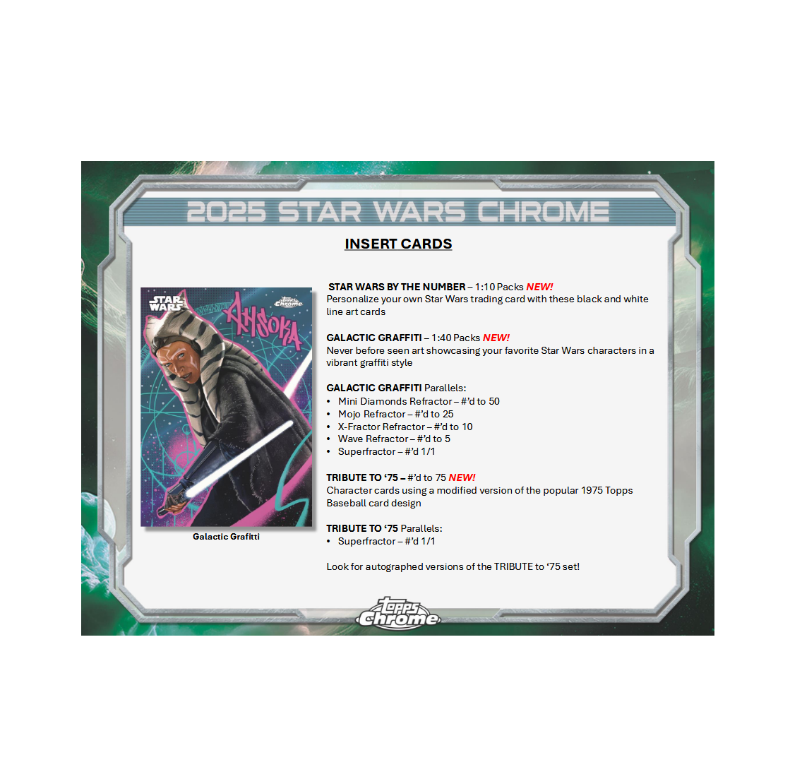 2025 Topps Chrome Star Wars Hobby 8-Box Case