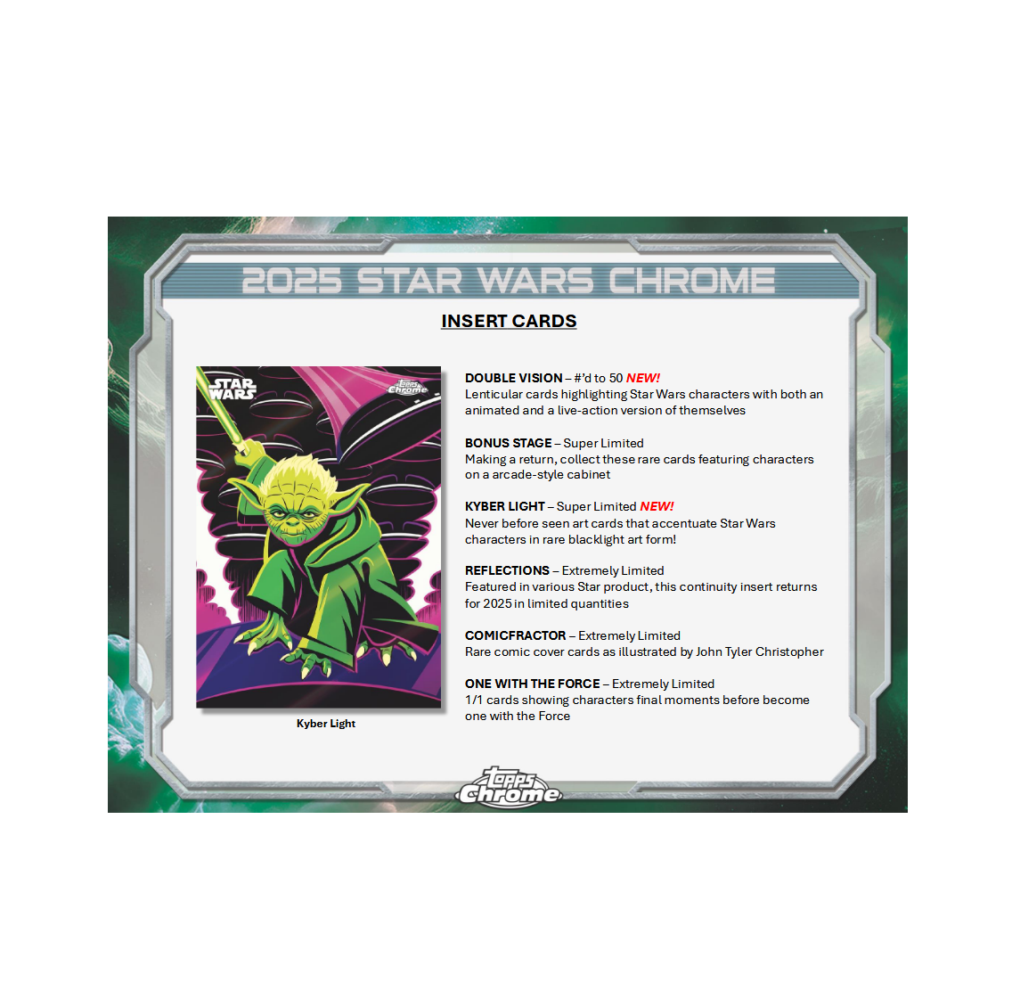 2025 Topps Chrome Star Wars Hobby 8-Box Case