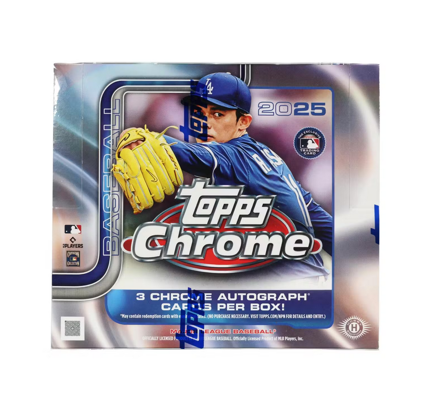 2025 Topps Chrome Baseball Jumbo Hobby 8-Box Case