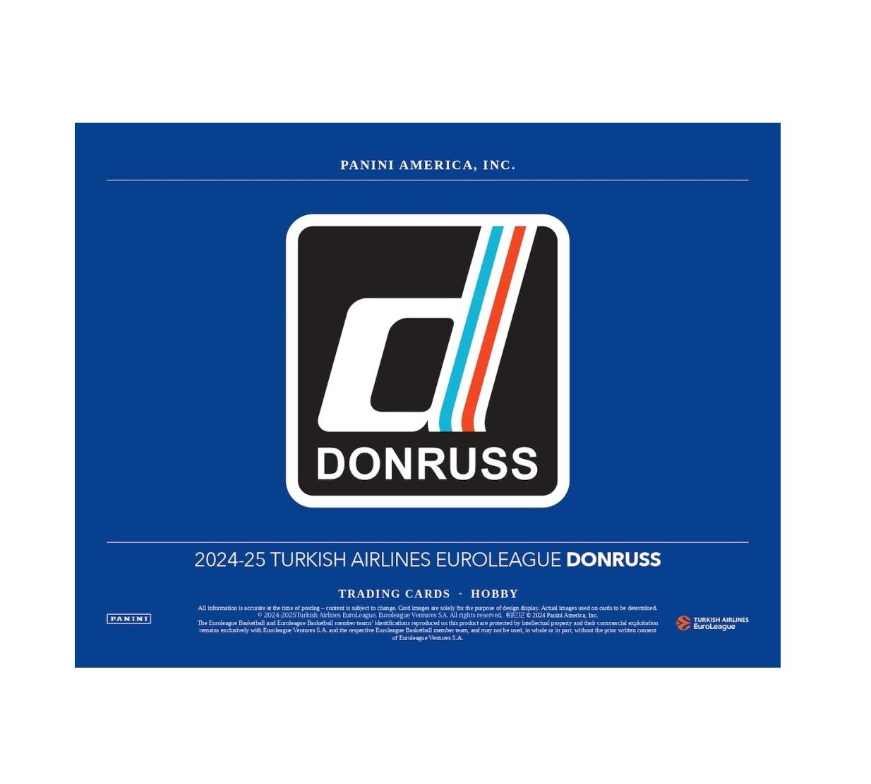 2024-25 Panini Donruss Euroleague Basketball Hobby 12-Box Case