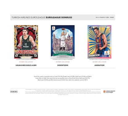 2024-25 Panini Donruss Euroleague Basketball Hobby 12-Box Case