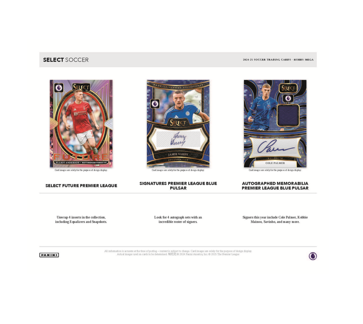 2024-25 Panini Select Premier League Soccer Hobby Mega 20-Box Case