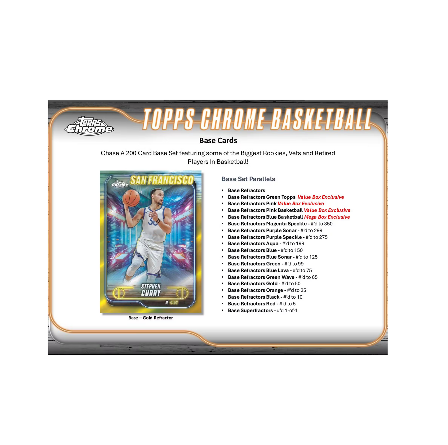2024-25 Topps Chrome Basketball Mega 20-Box Case