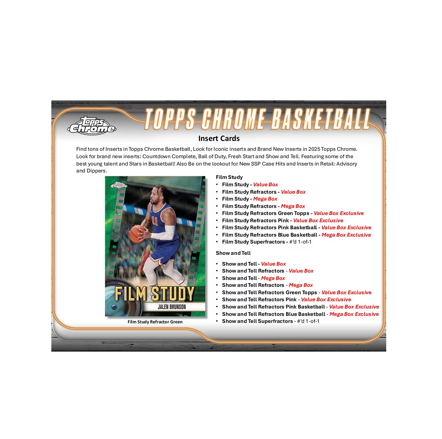 2024-25 Topps Chrome Basketball Blaster 40-Box Case