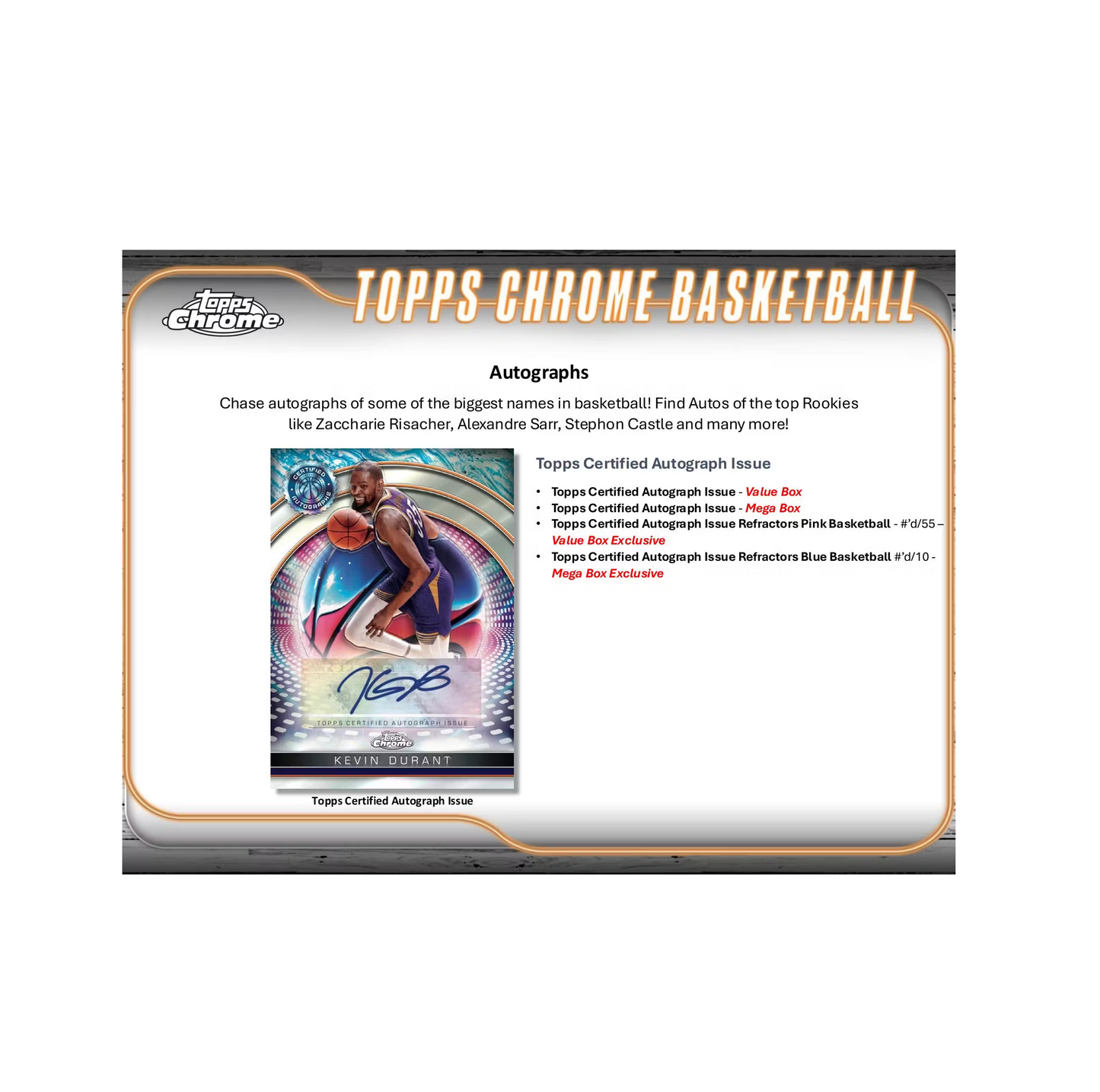 2024-25 Topps Chrome Basketball Mega 20-Box Case