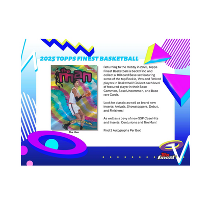 2024-25 Topps Finest Basketball Hobby 8-Box Case