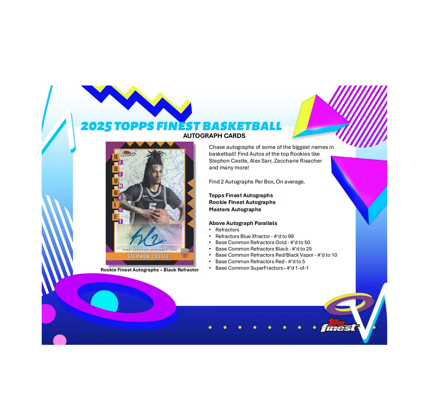 2024-25 Topps Finest Basketball Hobby 8-Box Case