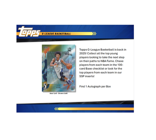 2024-25 Topps G-League Basketball Hobby 20-Box Case