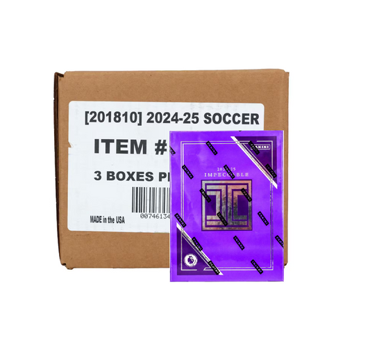 2024-25 Panini Impeccable Soccer Hobby 3-Box Case
