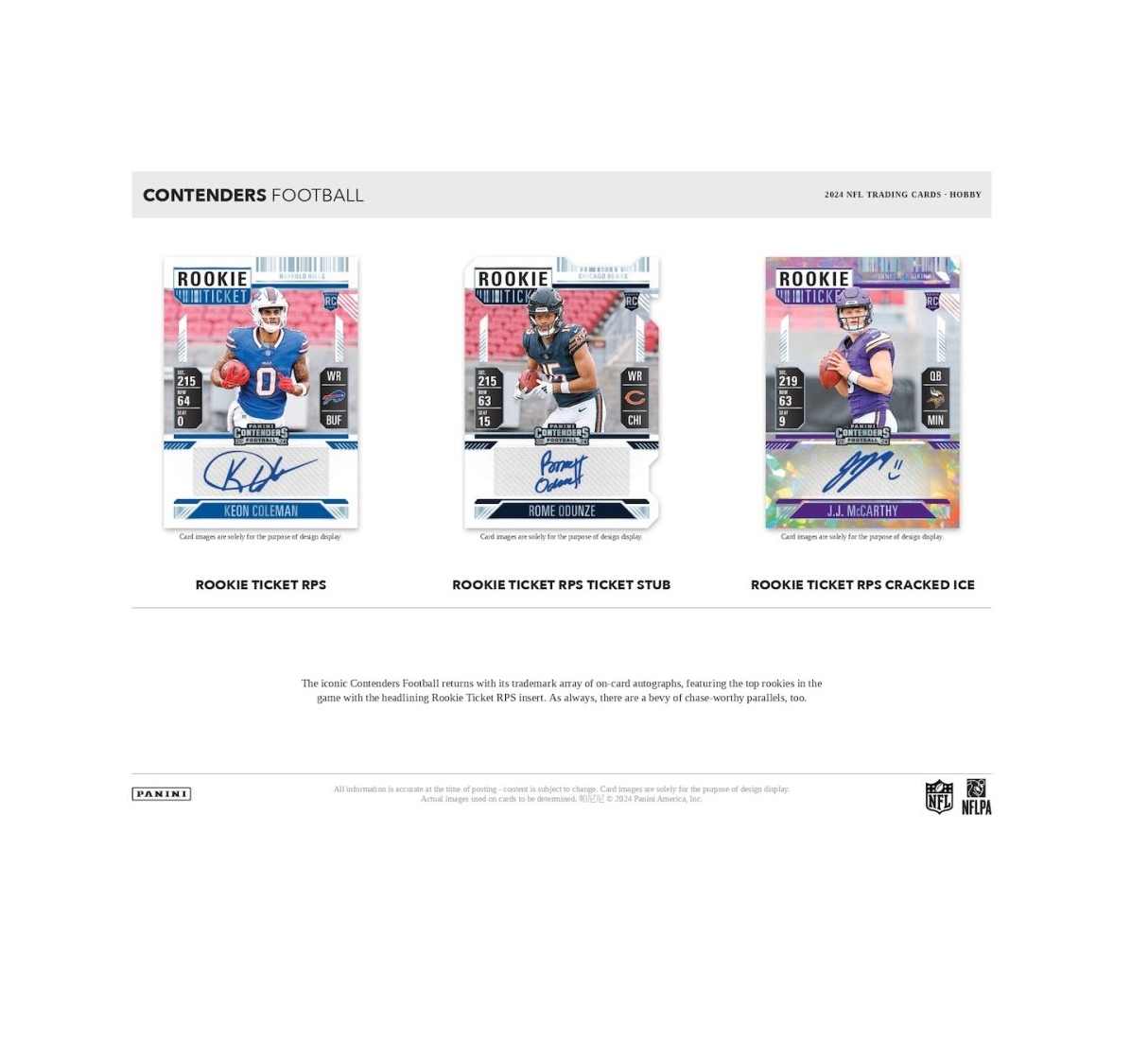 2024 Panini Contenders Football Hobby 12-Box Case