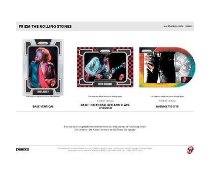 2025 Panini Prizm The Rolling Stones Hobby Mega 20-Box Case