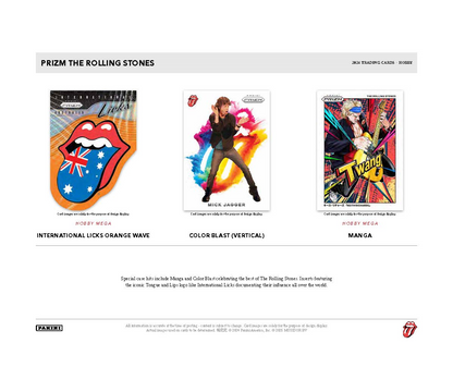 2025 Panini Prizm The Rolling Stones Hobby Mega 20-Box Case