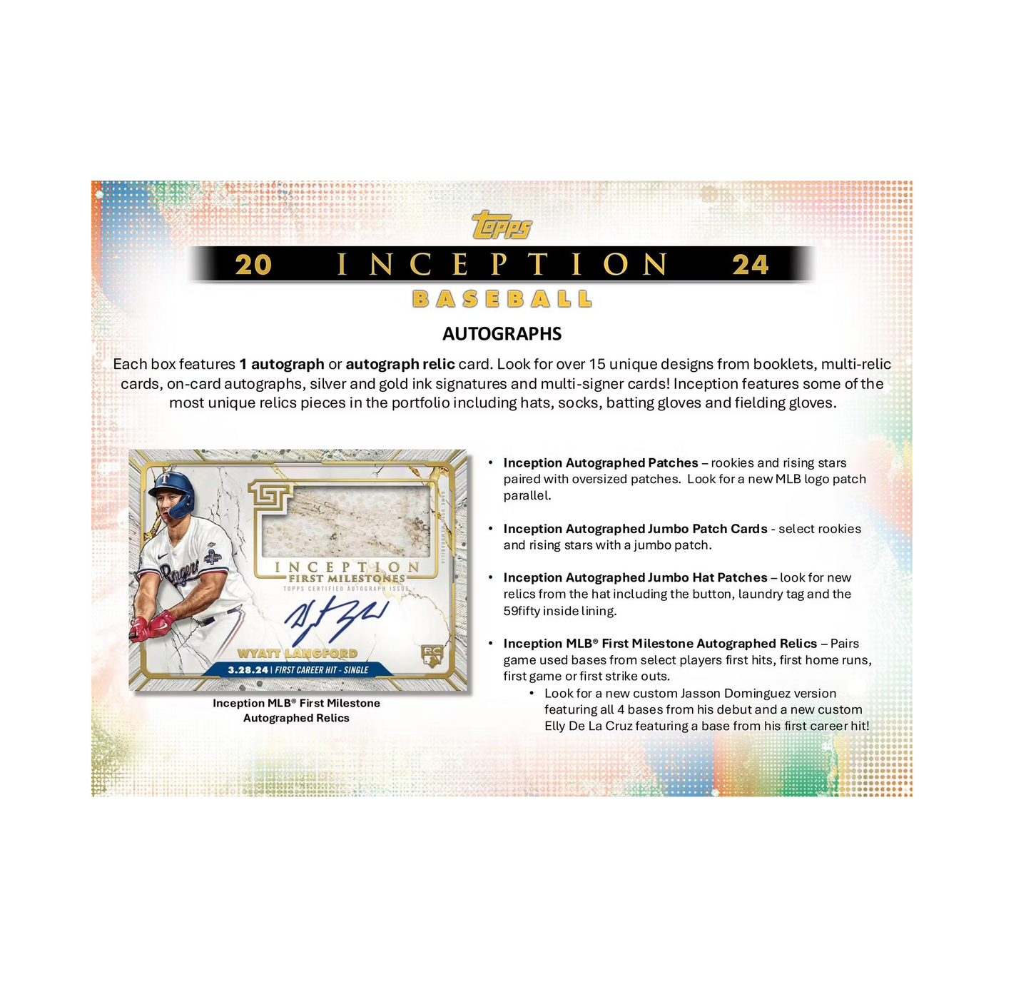2024 Topps Inception Baseball Hobby 8-Box Case