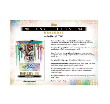 2024 Topps Inception Baseball Hobby 8-Box Case
