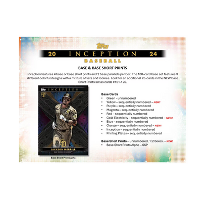 2024 Topps Inception Baseball Hobby 8-Box Case