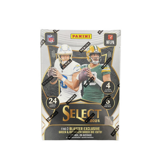 2024 Panini Select Football Hobby Blaster 20-Box Case (Green and Red Prizm Shock)