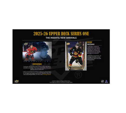 2025-26 Upper Deck Series 1 Hockey Hobby 12-Box Case