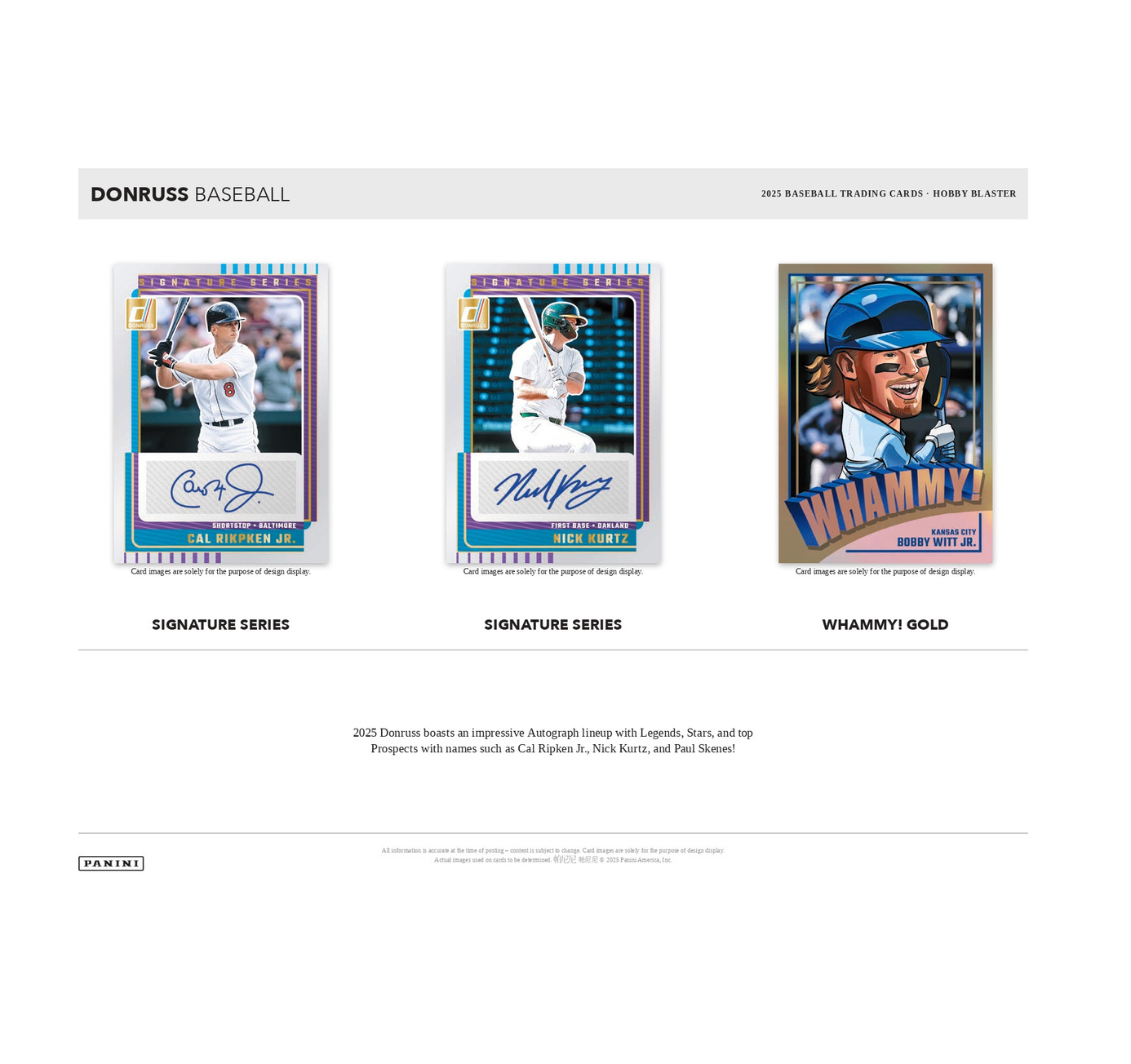 2025 Panini Donruss Baseball Hobby Blaster 20-Box Case