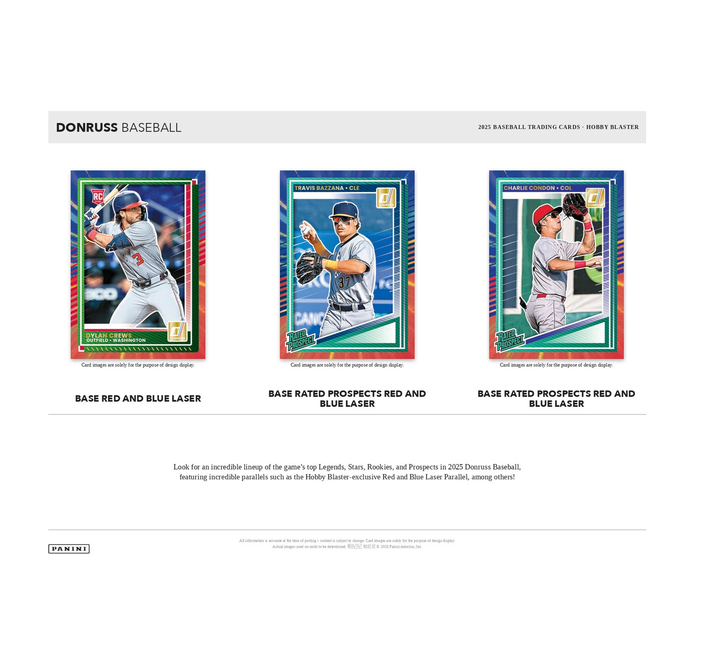 2025 Panini Donruss Baseball Hobby Blaster 20-Box Case