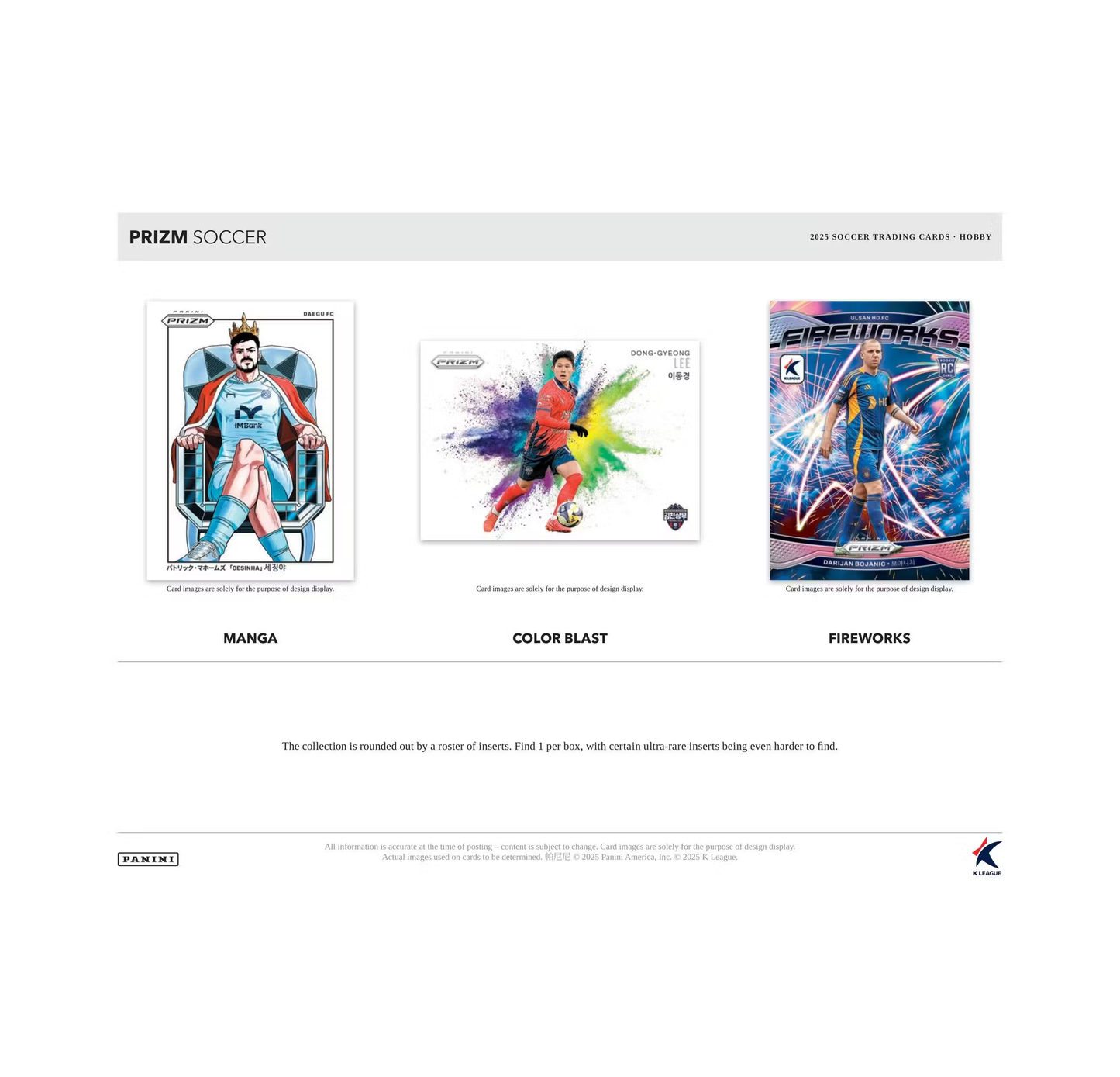 2025 Panini Prizm K League Soccer Hobby 10-Box Case