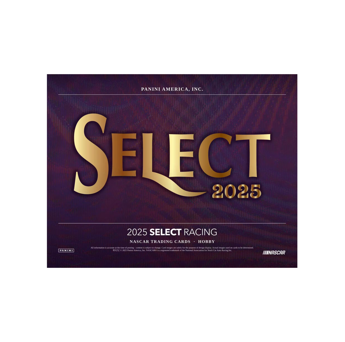 2025 Panini Select Racing Hobby 12-Box Case