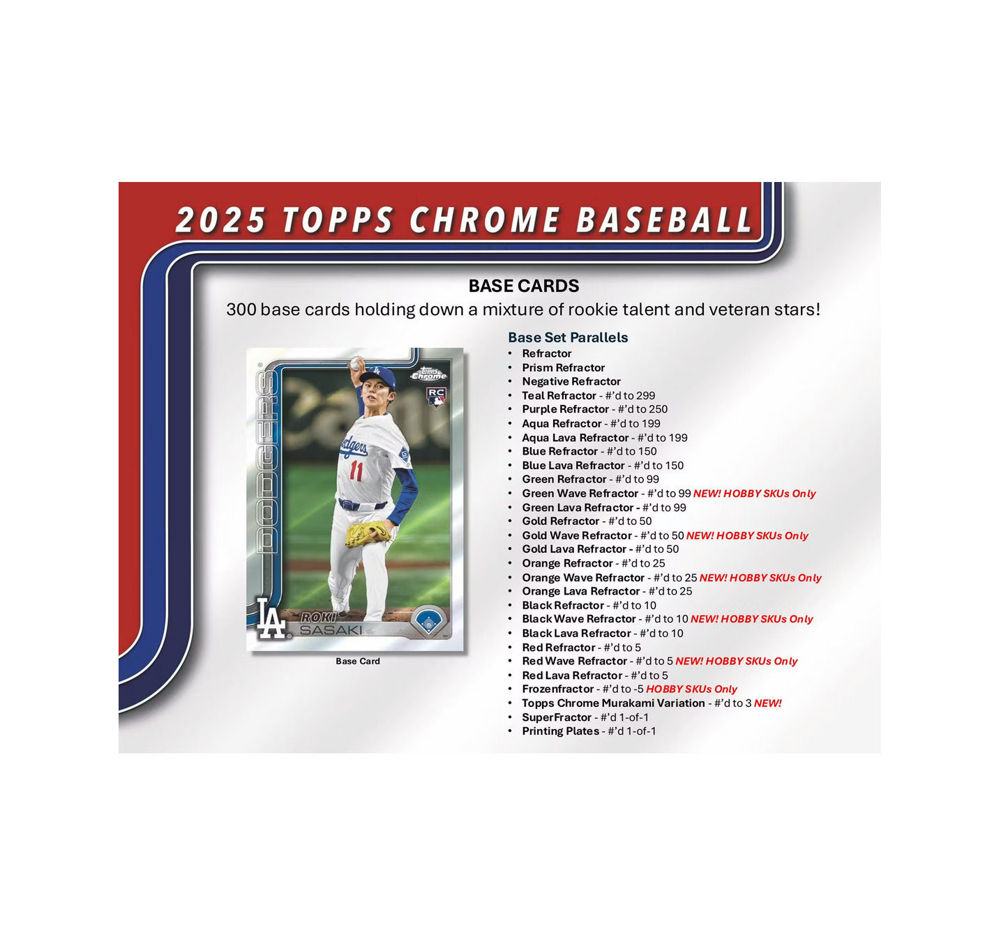 2025 Topps Chrome Baseball Breaker Delight 6-Box Case