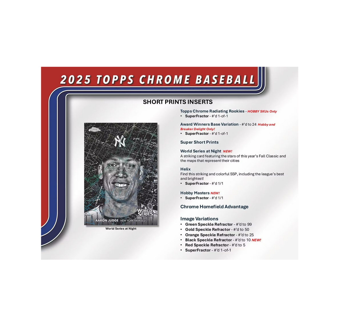 2025 Topps Chrome Baseball Breaker Delight 6-Box Case