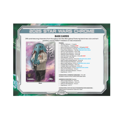 2025 Topps Chrome Star Wars Hobby 8-Box Case