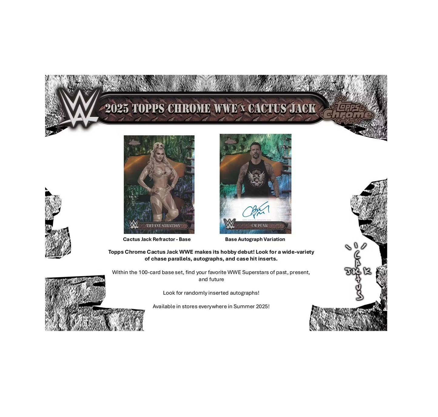 2025 Topps Chrome WWE x Cactus Jack Hobby Box