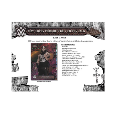 2025 Topps Chrome WWE x Cactus Jack Hobby Box