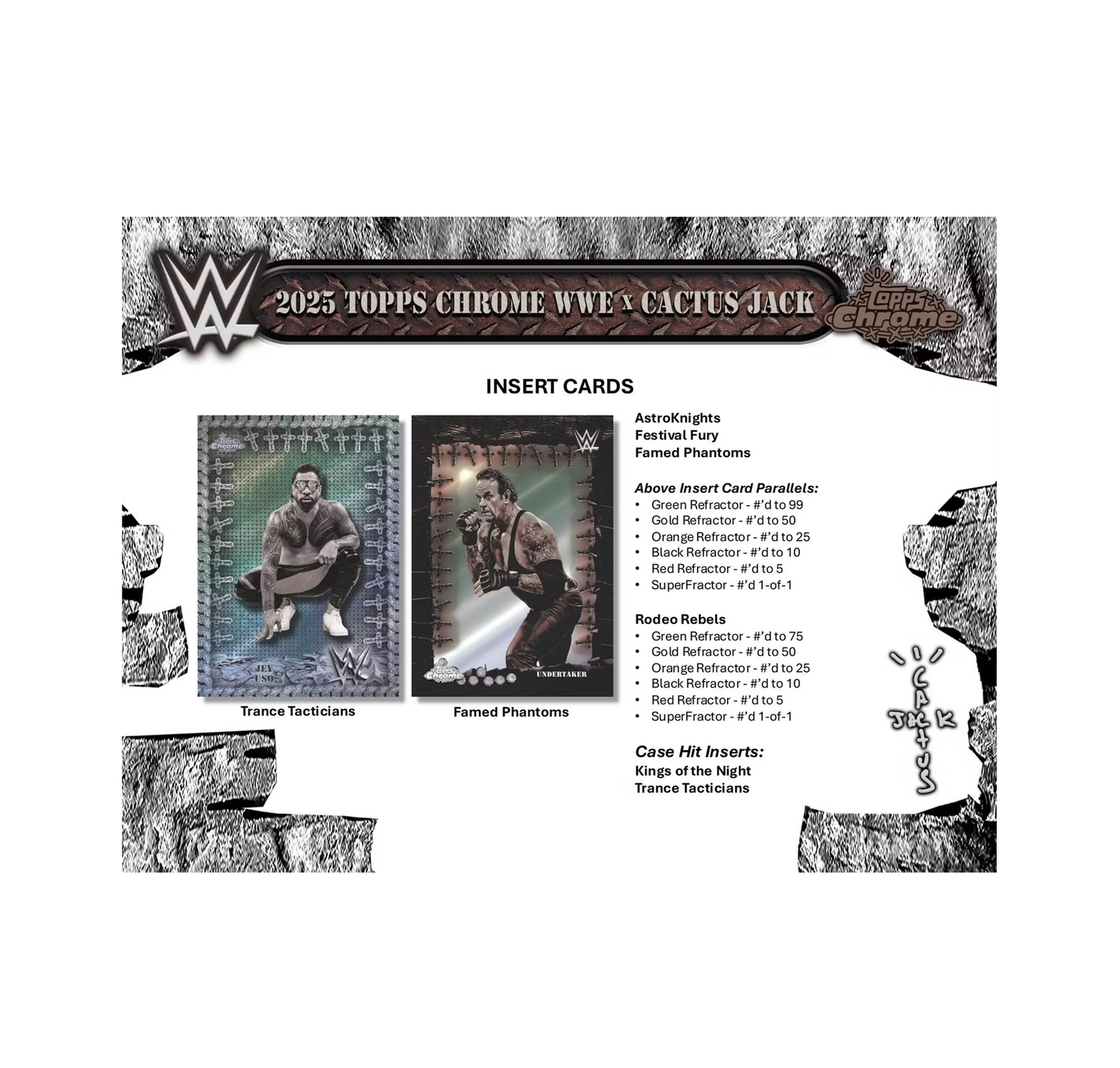 2025 Topps Chrome WWE x Cactus Jack Hobby Box