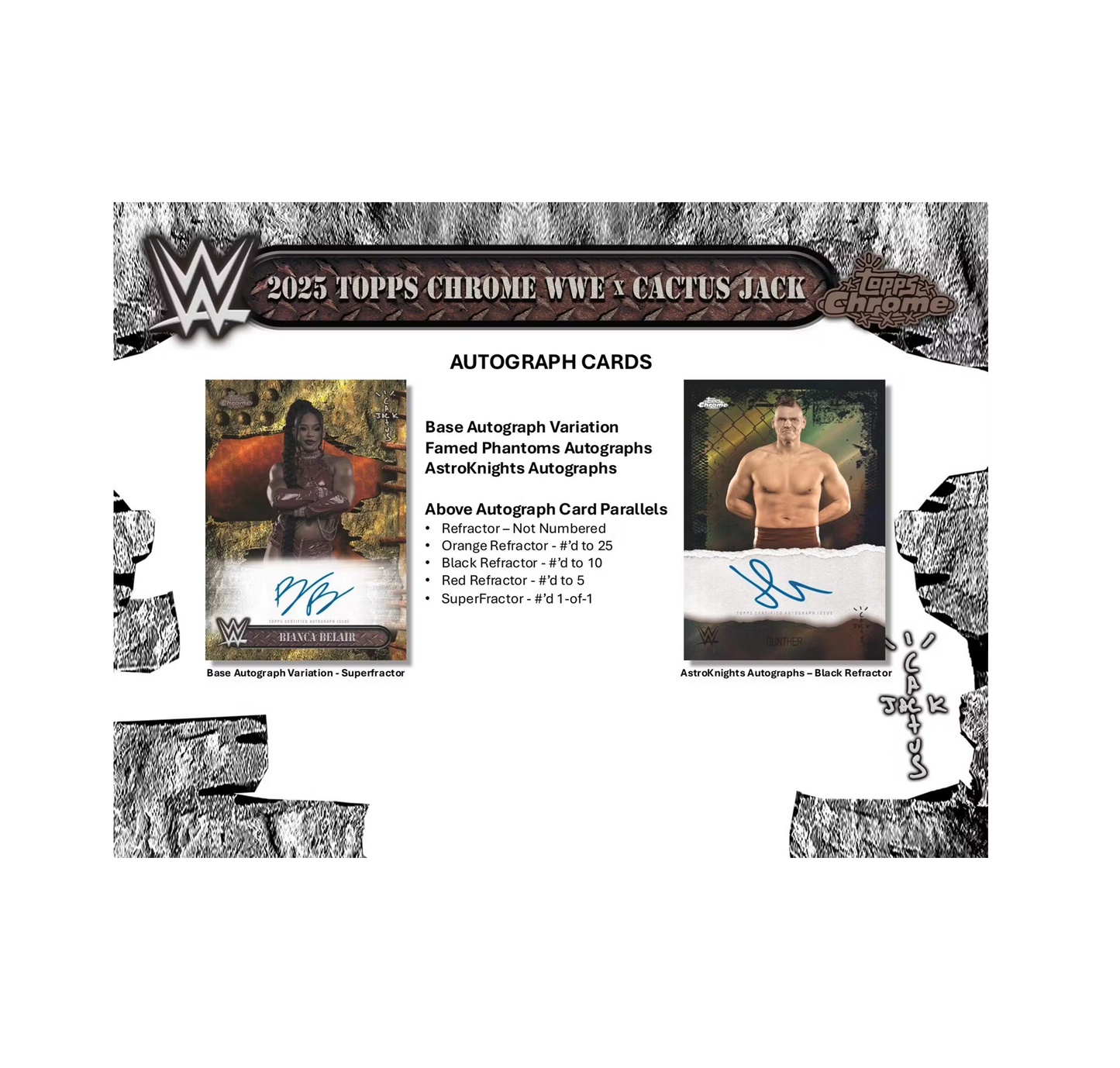 2025 Topps Chrome WWE x Cactus Jack Hobby Box