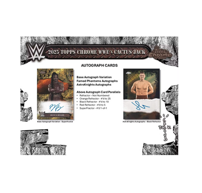 2025 Topps Chrome WWE x Cactus Jack Hobby Box