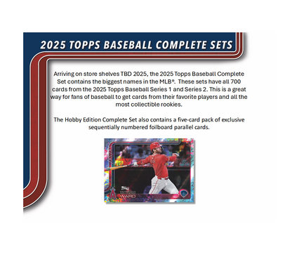 2025 Topps Complete Baseball Hobby Factory 12-Set Case