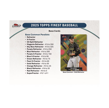 2025 Topps Finest Baseball Hobby 8-Box Case