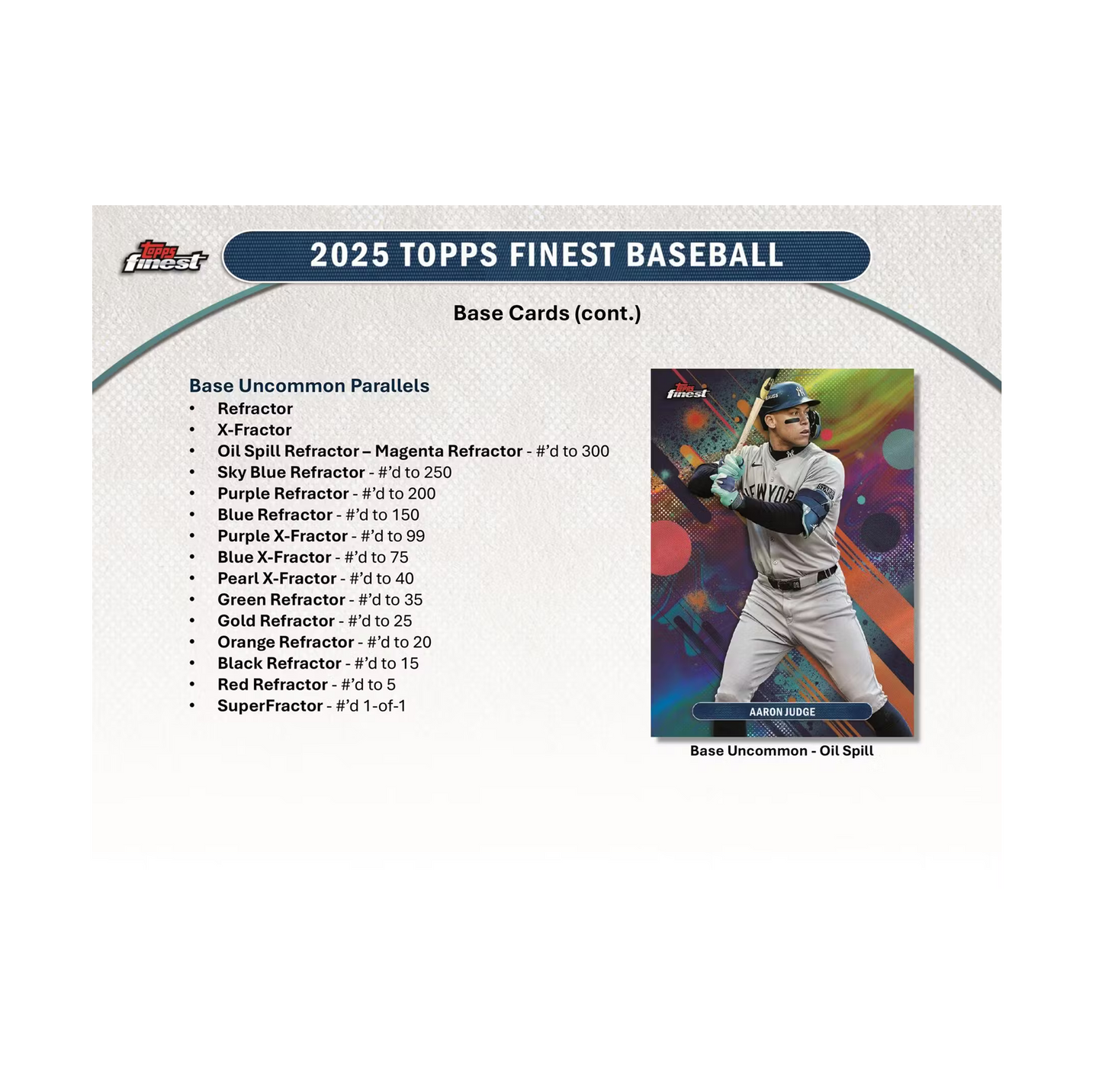 2025 Topps Finest Baseball Hobby 8-Box Case