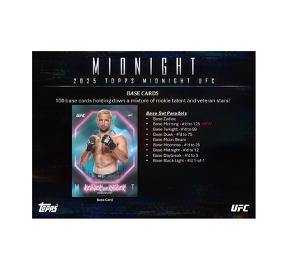 2025 Topps Midnight UFC Hobby 8-Box Case