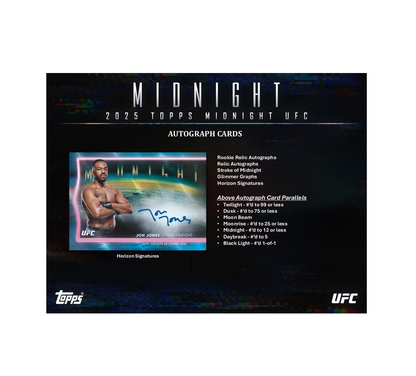 2025 Topps Midnight UFC Hobby 8-Box Case