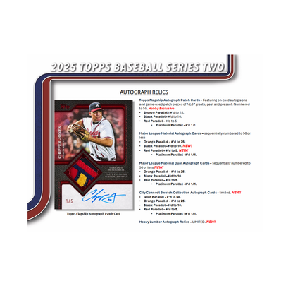 2025 Topps Series 2 Baseball Hobby Jumbo 6-Box Case