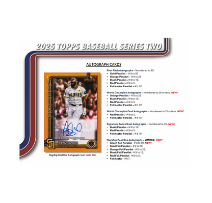 2025 Topps Series 2 Baseball Hobby Jumbo 6-Box Case