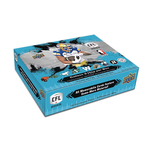 2025 Upper Deck CFL Canadian Football League Hobby 20-Box Case