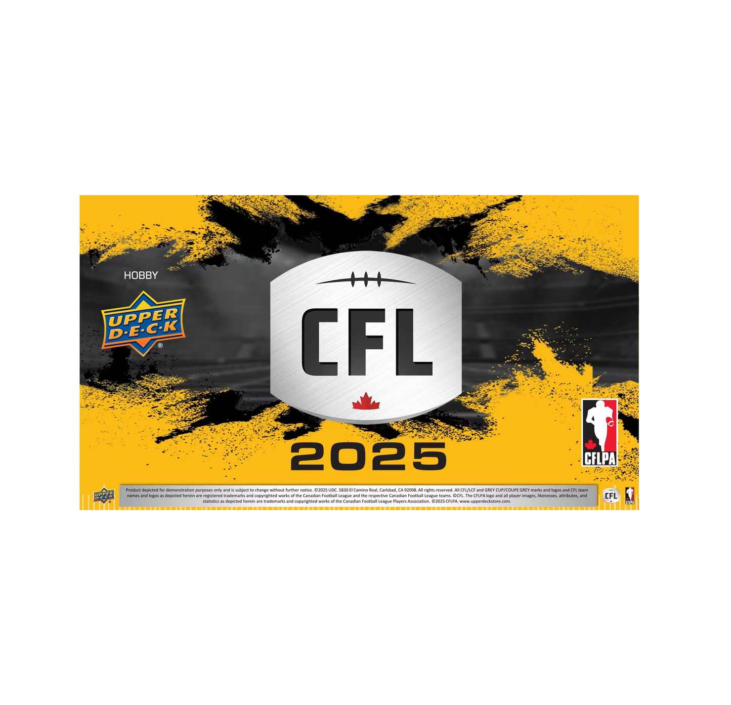 2025 Upper Deck CFL Canadian Football League Hobby 20-Box Case