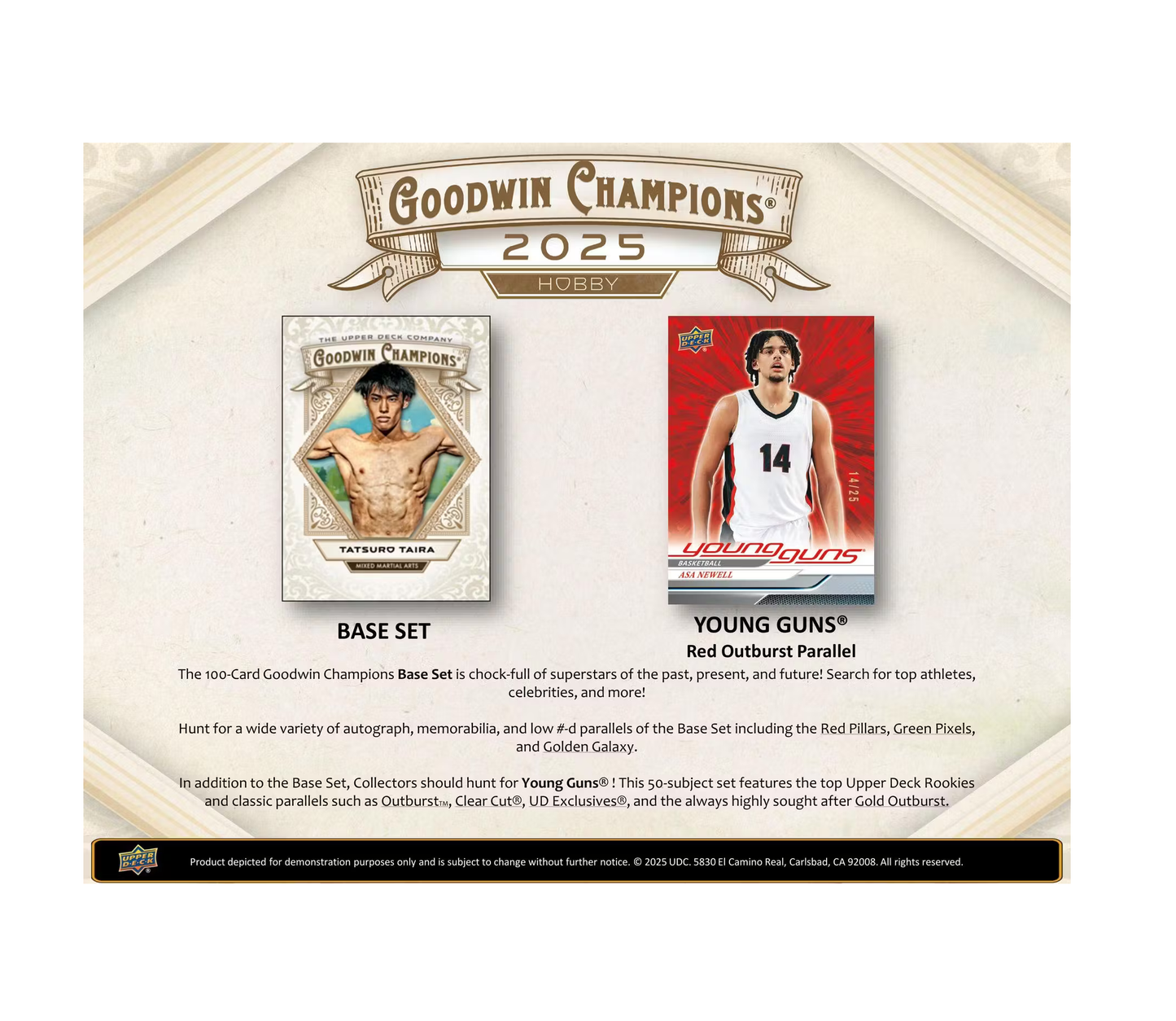 2025 Upper Deck Goodwin Champions Hobby 16-Box Case